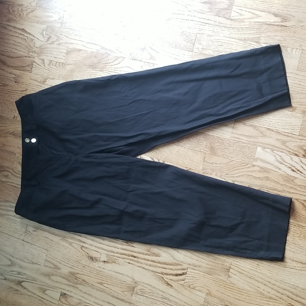 (12) Jones New York Ribbed Black Tie Office Workwear Formal Business Profession